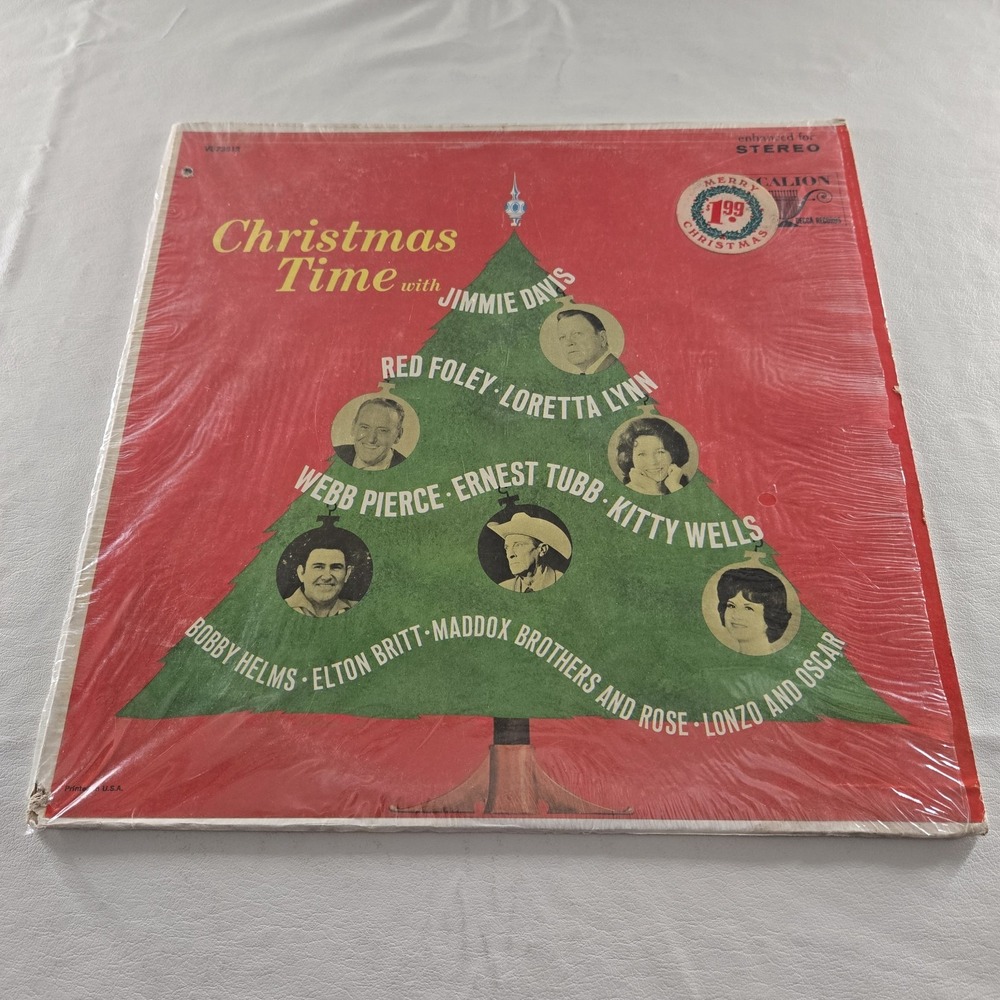 Various Artists Christmas Time With… Classic Country Record LP Vinyl VG Tested